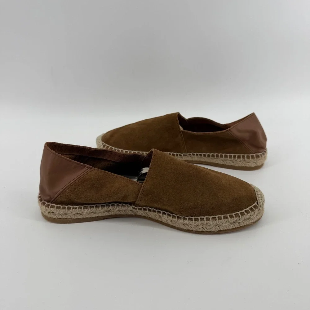 Todd Snyder‎ Espadrilles Mens 7 Brown Suede Leather Slip On Made in Spain Nomad